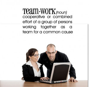 Teamwork Definition - Motivational Quote - Vinyl Wall Decal
