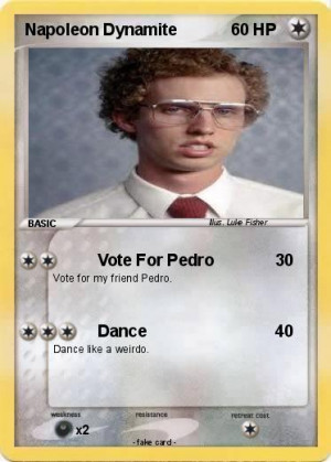 Napoleon Dynamite: Why do you got your hood on like that? Pedro: Well ...