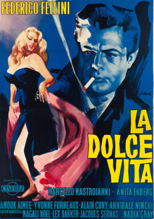 via La Dolce Vita (Cineriz, 1960). Italian 4 - Foglio (54” X 77 ...