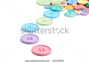 Clothes Button Clip Art Colorful line of clothing