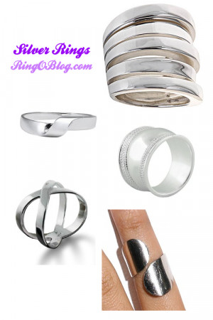 Plain Silver Rings for Women: Five with Style