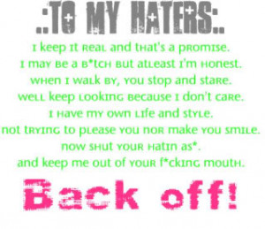 To My Haters Image