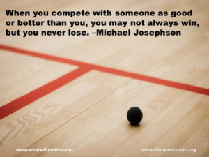 Post image for QUOTE & POSTER: When you compete with someone as good ...