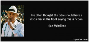 More Ian Mckellen Quotes