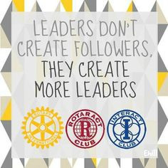 Rotaract Rotary Interact Volunteer Leadership Leaders don't create ...
