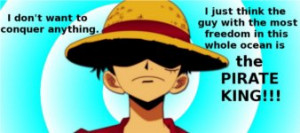 Luffy quote banner by Kirkymax