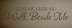 ... Quote Vinyl Wall Decal Lead Me Guide Me Walk Bible Quote(China