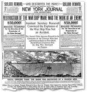 ... yellow journalism of William Randolph Hearst's New York Journal
