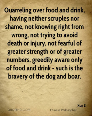 ... Knowing Right From Wrong, Not Trying To Avoid Death Or Injury