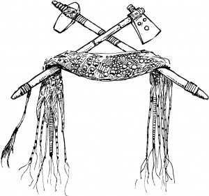 Native American Tomahawk Drawing