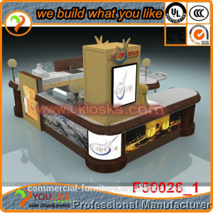 Retail food stand design/Unique style fried food kiosk indoor/Shopping ...