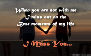 miss you messages for wife: Missing you messages for her