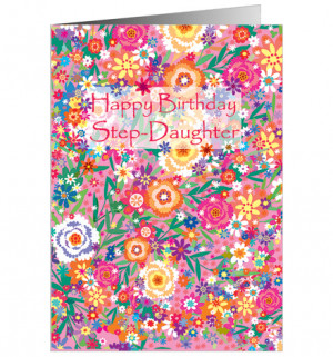 Happy Birthday Step-Daughter - Fb135