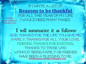 ... quotes for last year and new year, thanksgiving, Thanks to my family