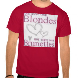 blondes vs brunettes t shirts