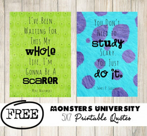 Monsters University Printable Quotes