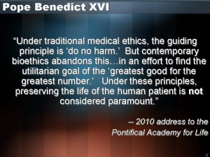 In the last few decades (Bioethics) has largely supplanted traditional ...