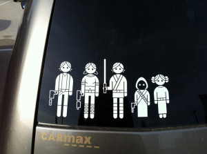 Star Wars stick figure family