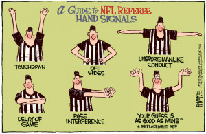 McKee cartoon: NFL replacement refs