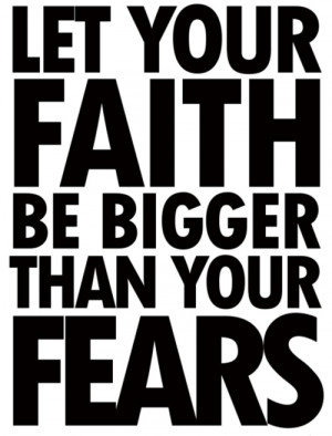 Motivational Wallpaper with Quote on Faith: Let your Faith be Bigger