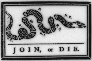 Benjamin Franklin used a powerful image of a severed snake to ...