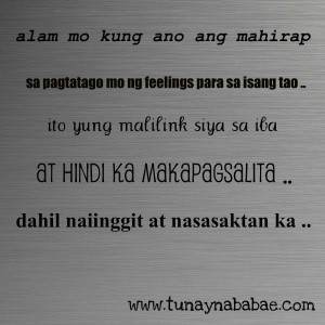Sad Love Tagalog Text...