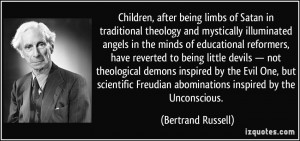 Children, after being limbs of Satan in traditional theology and ...