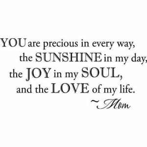 ... that comes across your path mommy loves you to the moon and back