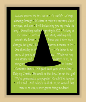 wicked the musical quotes
