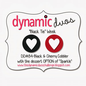 ... Duos #84 {Black Tie Week-Black & Cherry with the OPTION of Sparkle