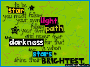 star bright light myspace layout