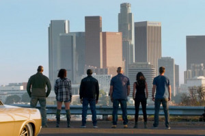 Furious 7 crew in movie trailer screen shot