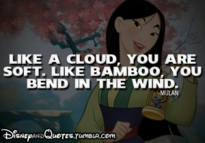 Inspiring quote by Mulan from Mulan