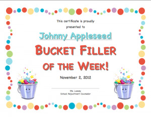Bucket Filler The Week...
