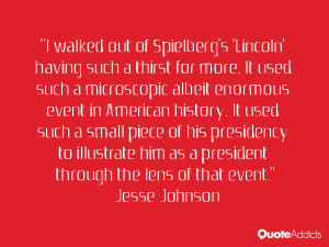 walked out of Spielberg's 'Lincoln' having such a thirst for more ...