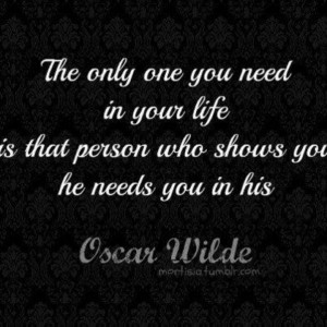 The only person you need