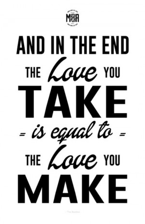 Art Prints Art print home decor - And in the end Quote Poster ...