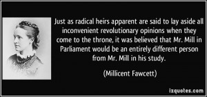 More Millicent Fawcett Quotes