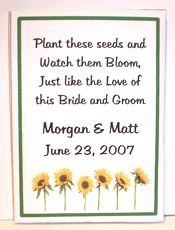Sunflower seeds - favor--quote quote @B R O O K E // W I L L I A M S ...