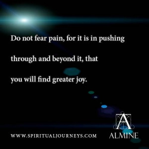 Pushing through pain...