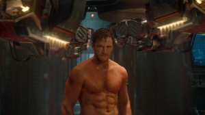 star lord / peter quill (chris pratt) in guardians of the galaxy movie