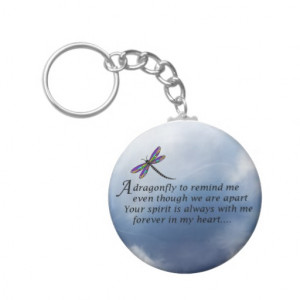 Dragonfly Memorial Poem Keychains