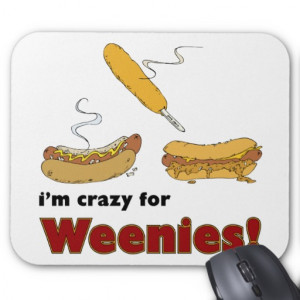 Crazy For Weenies Corn Chili Hot Dog Mouse Pad