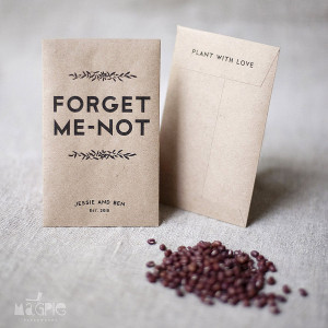 Wedding Favors: Flower and Plant Seed Packets