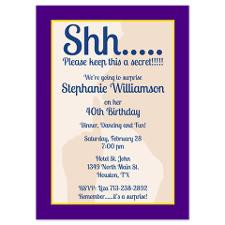 Surprise Birthday Party Invite for