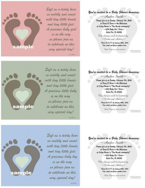 Baby Shower Thank You Poem for Baby Boy
