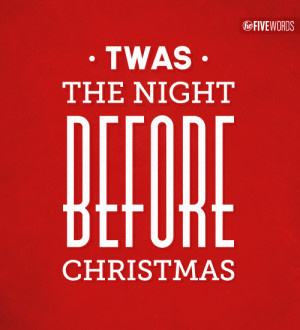 Twas The Night Before Christmas Lyrics