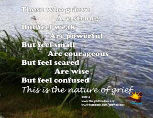 saturday s sayings the nature of grief and healing