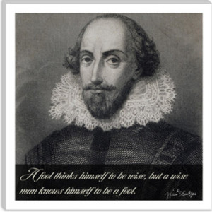 William Shakespeare Quote Canvas Art Print: