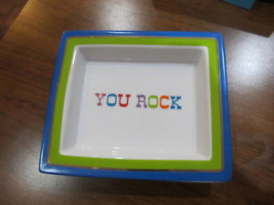 Desk-Tray-Wise-Sayings-Porcelain-YOU-ROCK-New-In-Gift-Box